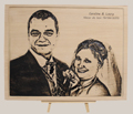 gravure portrait en bois